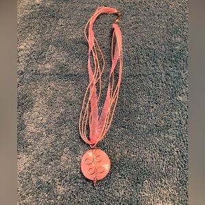 Necklace - pink quartz